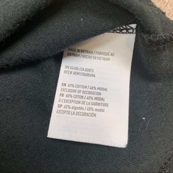 AE Soft & Sexy Graphic Tee XS Black - Picture 5 of 5